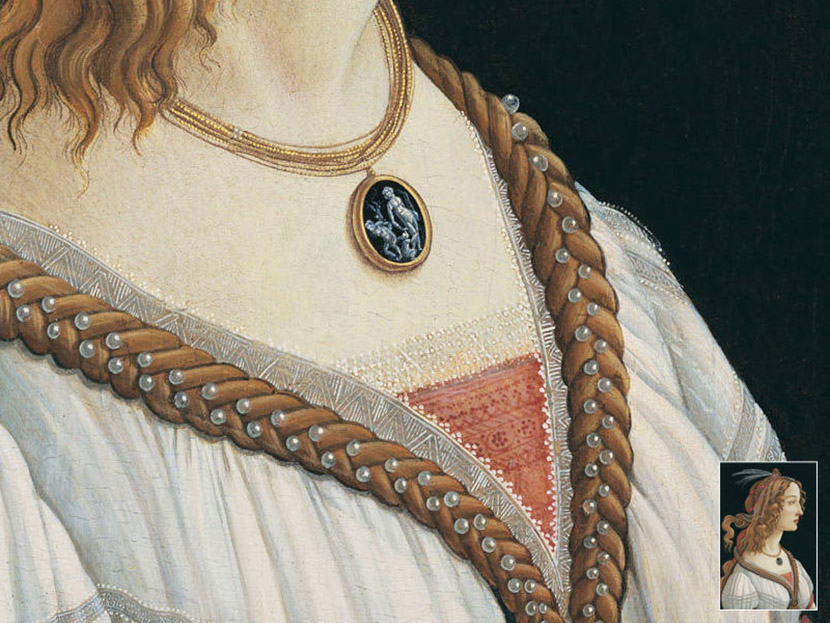 佛罗伦萨最美丽的女人 | 波提切利蛋彩画《一个年轻女子的肖像》