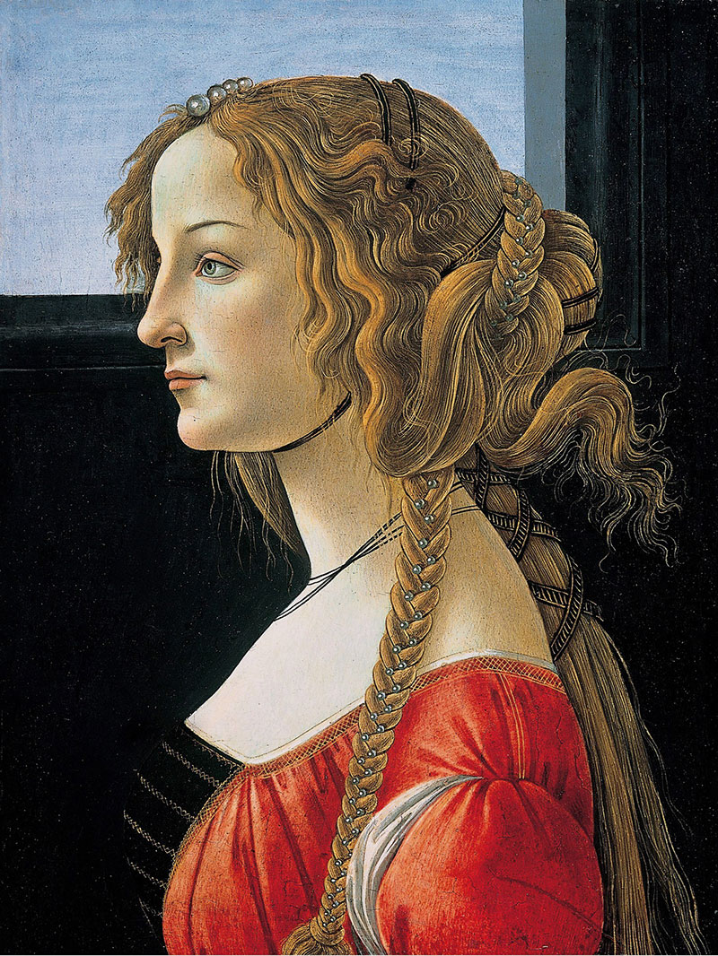 桑德罗·波提切利 Sandro Botticelli高清蛋彩画作品《韦斯普奇肖像艺术》