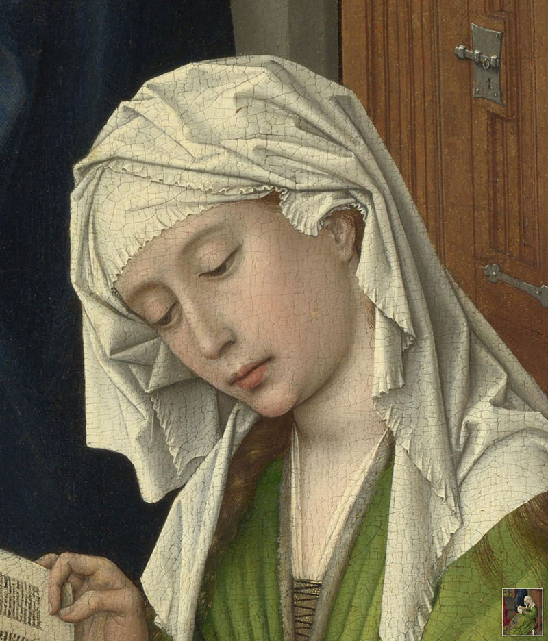  罗吉尔·凡·德尔·维登 Rogier van der Weyden 油画 | The Magdalene Reading