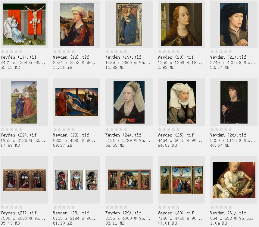 罗吉尔·凡·德尔·维登 Rogier van der Weyden 荷兰艺术家作品全集