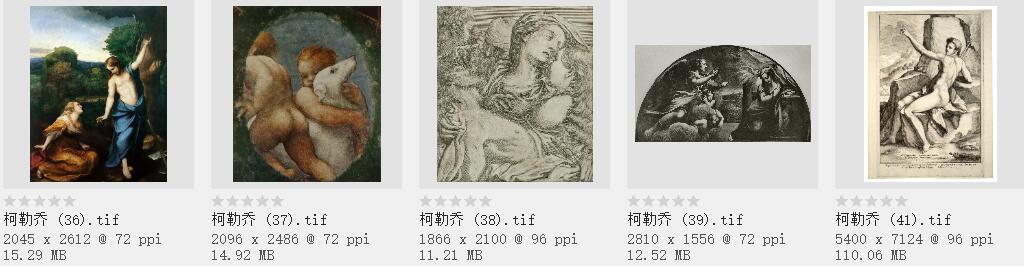 柯勒乔（Correggio）高清油画作品