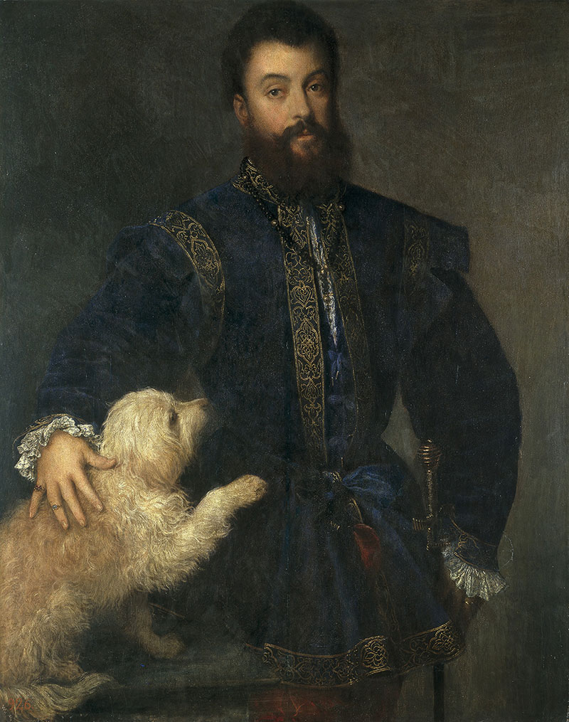 提香·韦切利奥(Titian)高清作品《Portrait of Federico II Gonzaga》