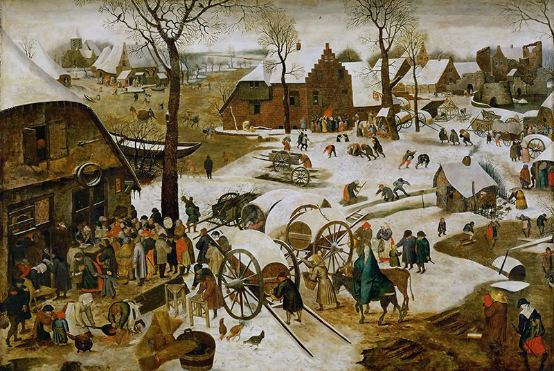 小彼得·勃鲁盖尔高清作品《The Census at Bethlehem (after Brueghel the Elder)》