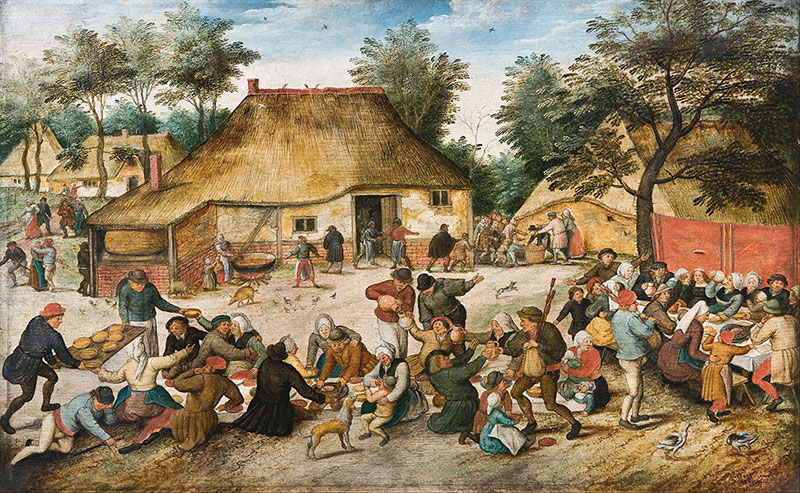 小彼得·勃鲁盖尔高清作品《The Peasant Wedding》