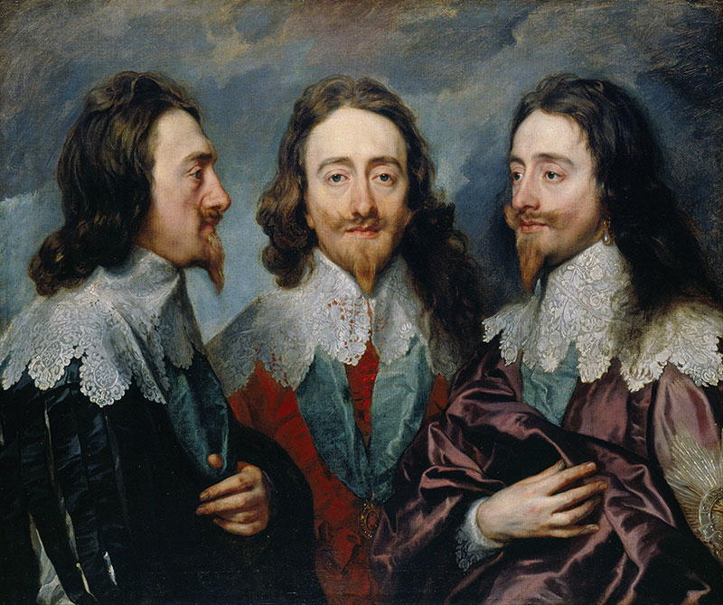 安东尼· 凡· 戴克高清作品《查理一世三面像 Charles I in Three Positions》