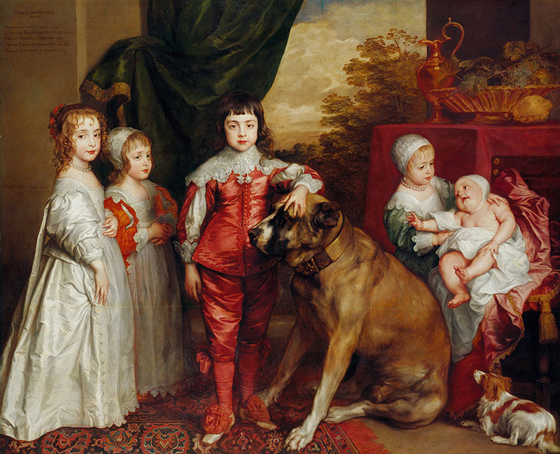 安东尼· 凡· 戴克高清作品《The five eldest children of Charles I》