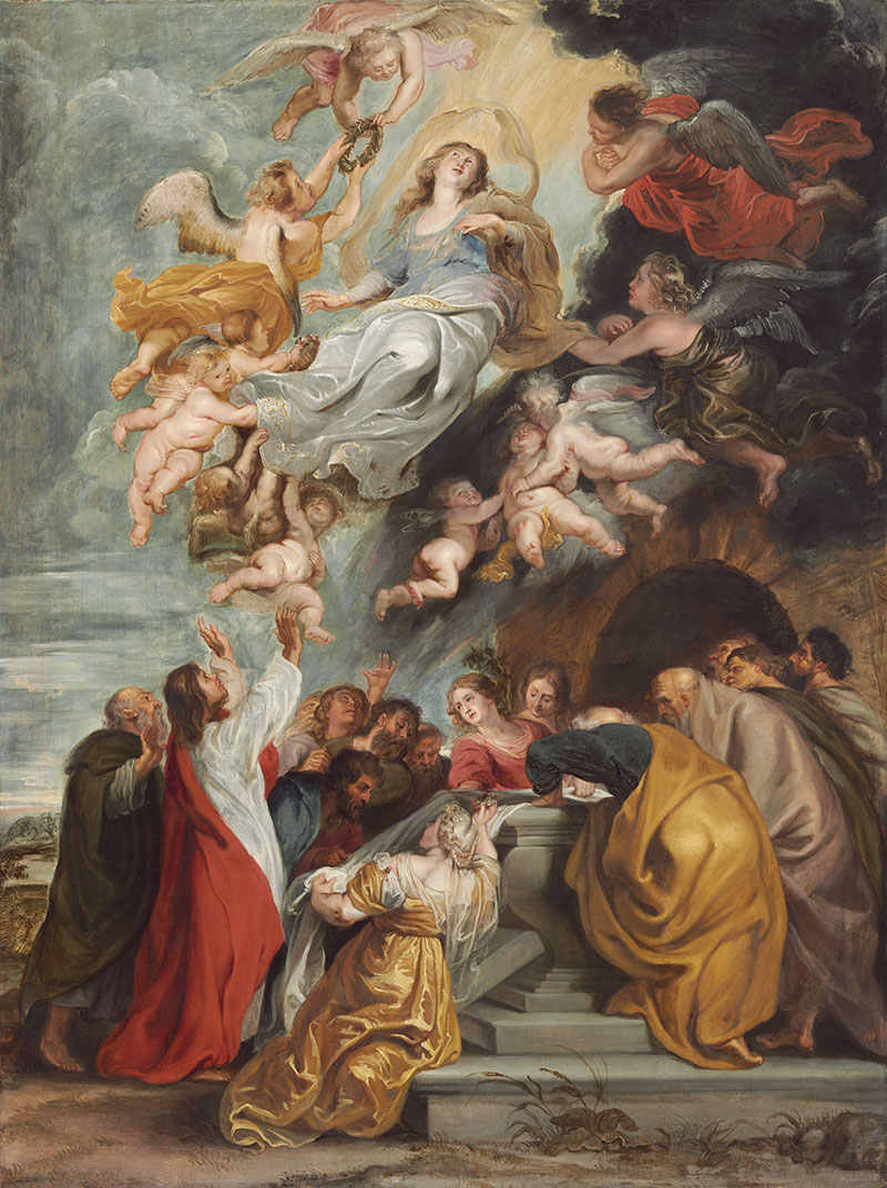 鲁本斯高清作品《圣母升天图 Assumption of the Virgin》