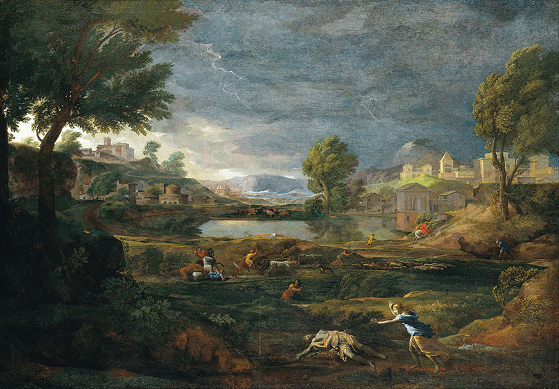 Stormy Landscape with Pyramus and Thisbe（暴风雨和景观与皮拉摩斯提斯柏）