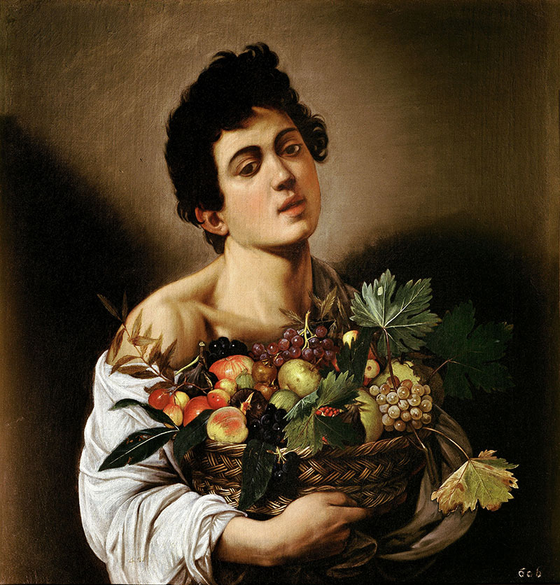 带着一篮水果的男孩 - Boy with a Basket of Fruit
1593年，肖像画，布面油画，70 x 67 cm