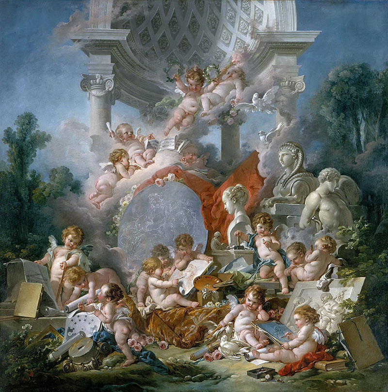 艺术天才 - Geniuses of arts
1761年，神话画，布面油画