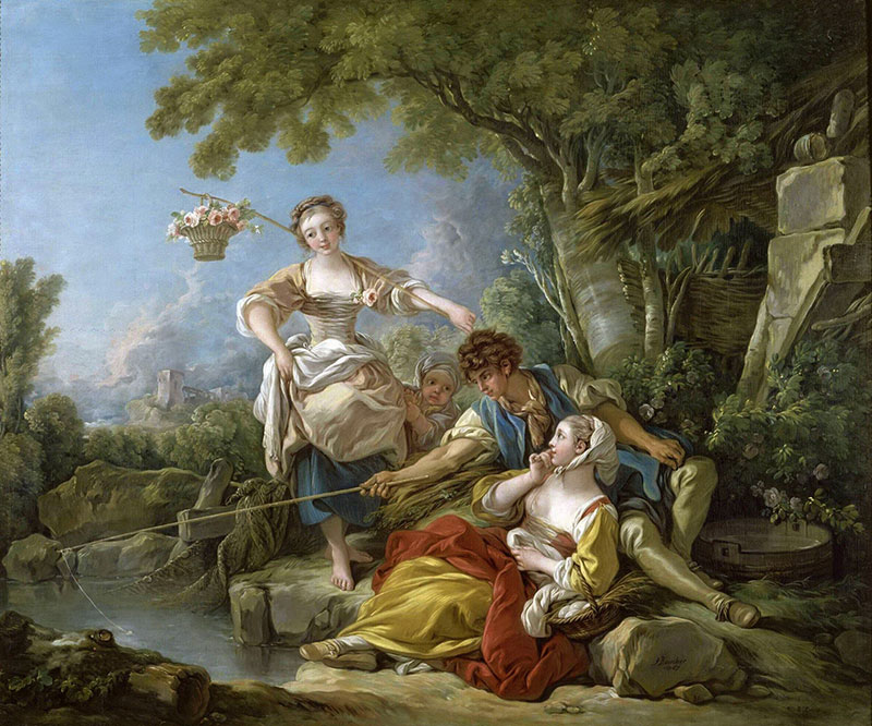 垂钓 - Geniuses of arts
1752年，田园画，布面油画