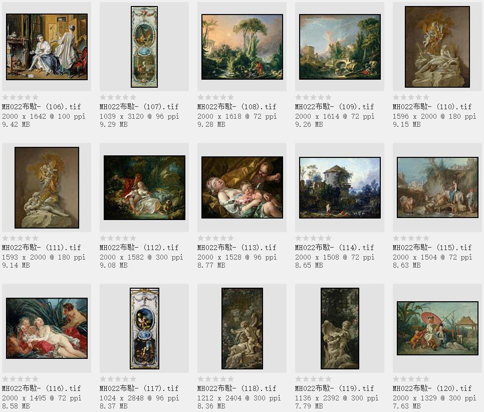 法国18世纪洛可可派绘画艺术的经典代表-弗朗索瓦·布歇高清油画作品欣赏