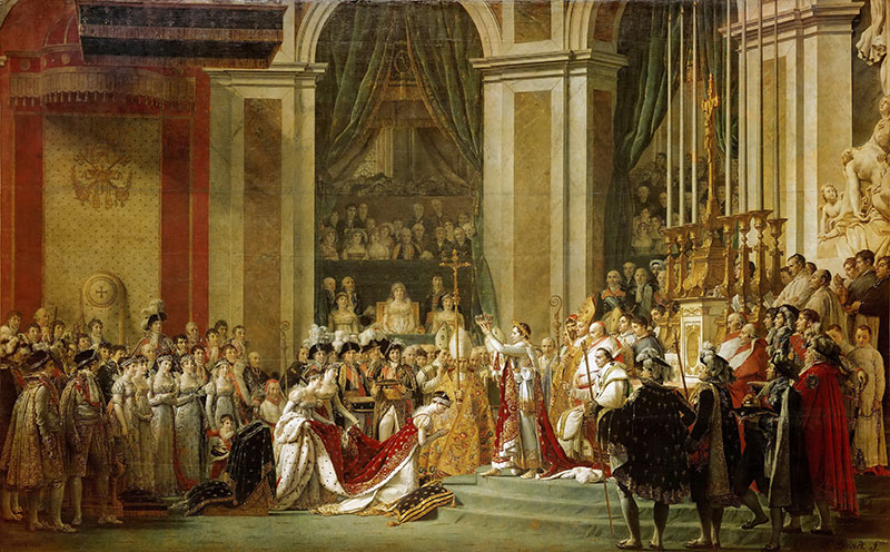 拿破仑加冕 - The Coronation of Napoleon
1807年，历史画，布面油画