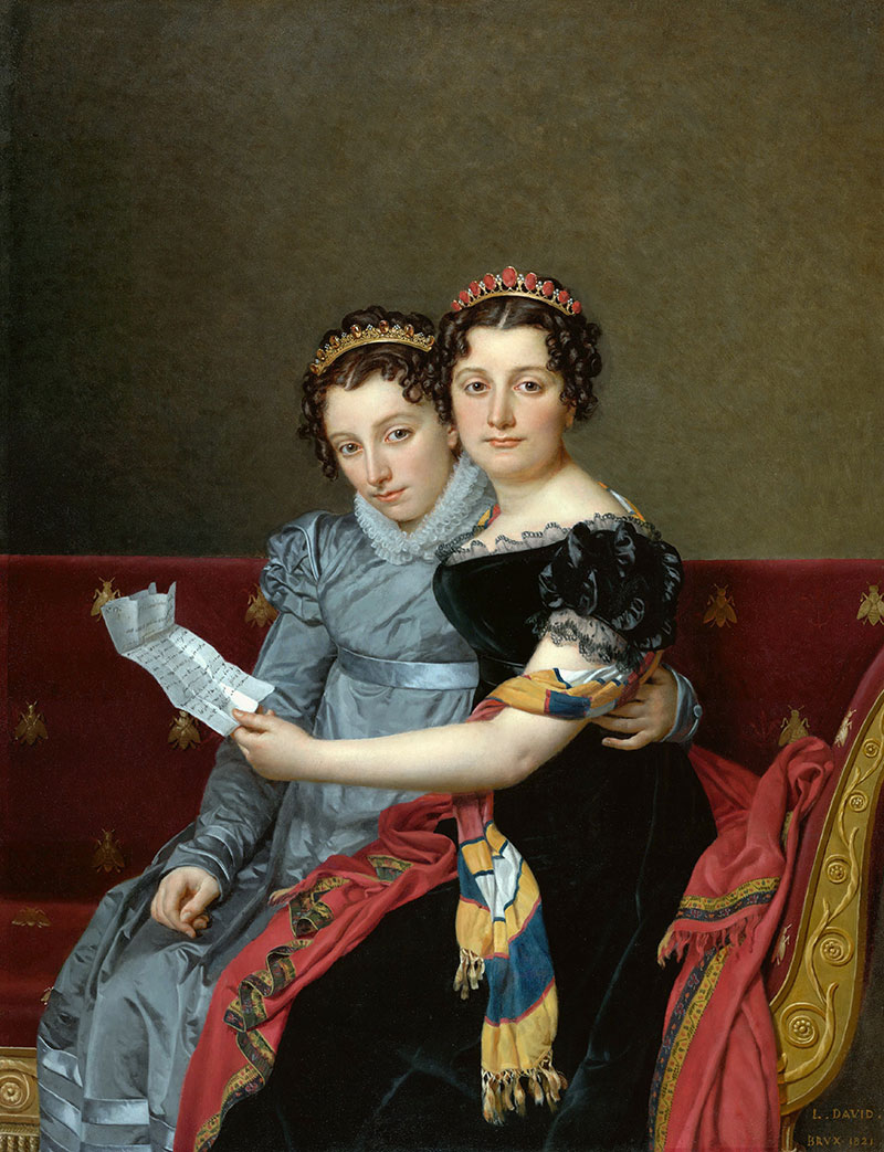 The Sisters Zenaide and Charlotte-Bonaparte
1821年，肖像画，布面油画