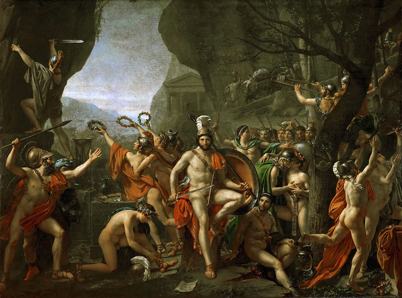 Leonidas at Thermopylae
1814年，历史画，布面油画