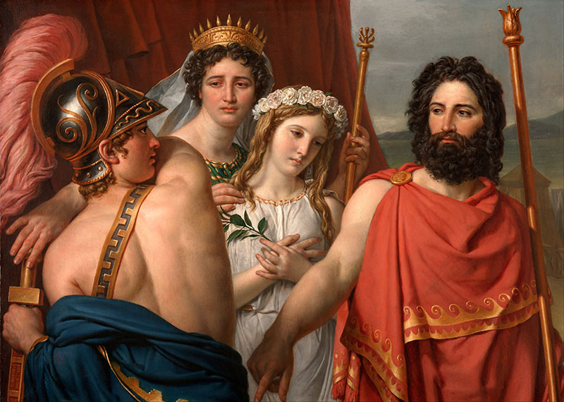 阿基里斯的愤怒
1819年，神话画，布面油画，105 x 145 cm