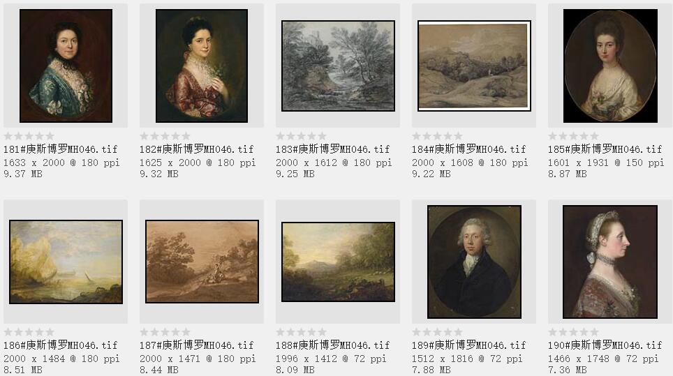 18世纪英国著名的肖像画家和风景画家：托马斯·庚斯博罗 高清作品集