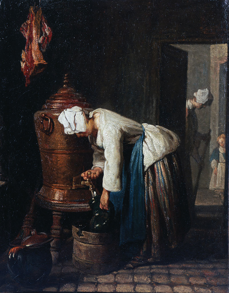 女人从瓮里取水 - The Silver Tureen
1733年，风俗画，布面油画