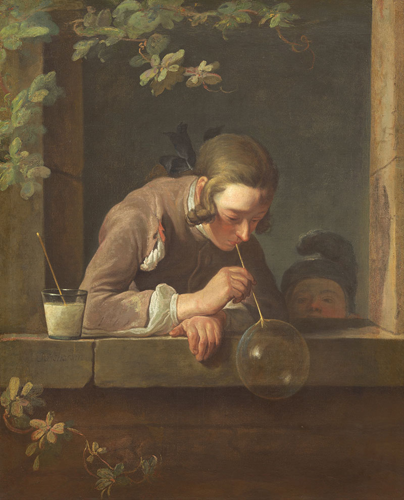 肥皂泡 - Soap Bubbles
1734年，风俗画，布面油画