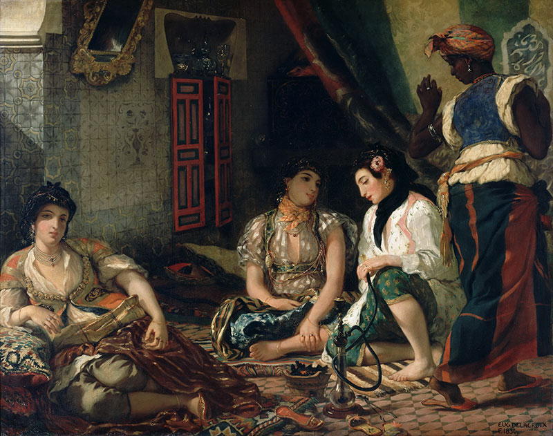 Women of Algiers in Their Apartment
1849年，肖像画，布面油画