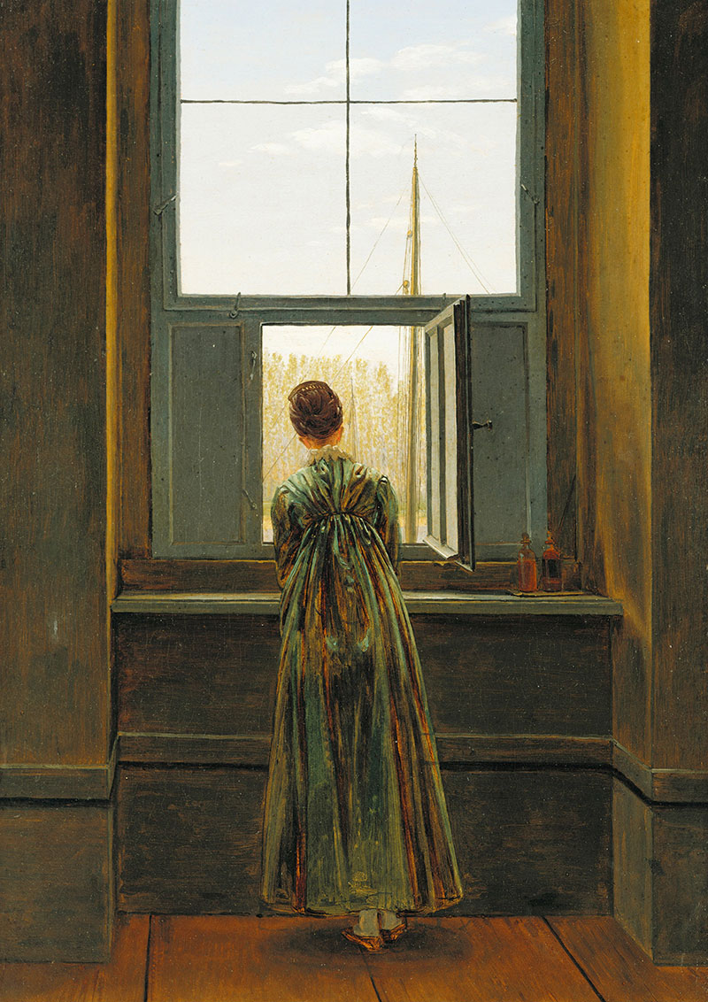 窗边的女人 - Woman at a Window
1822年，布面油画