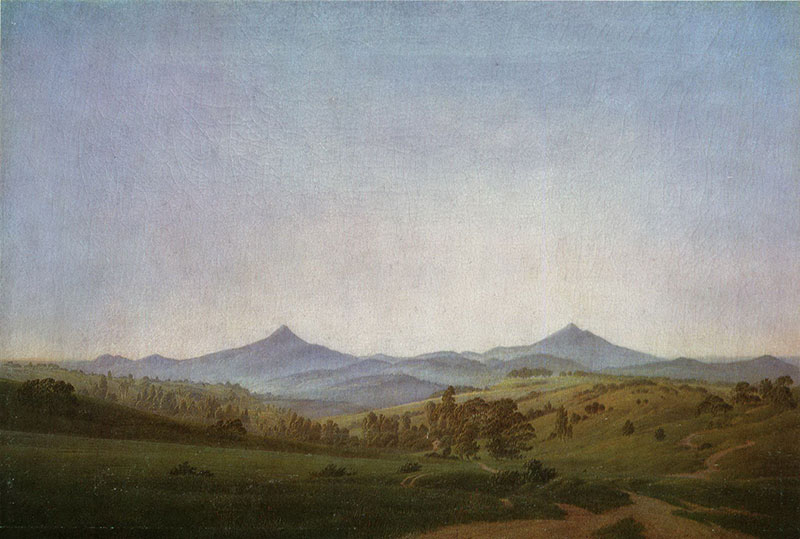 Bohemian Landscape with Mount Milleschauer
1808年，风景画