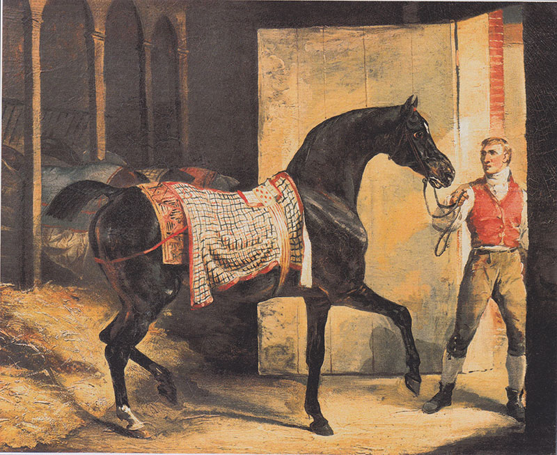 油画 | Horse leaving a Stable