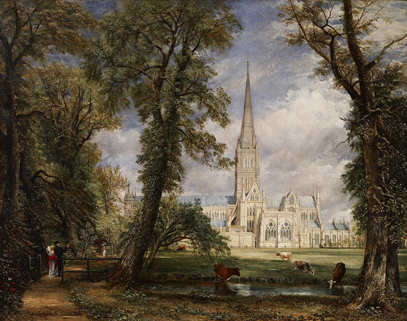 油画 | View of Salisbury Cathedral from the Bishop's Grounds
