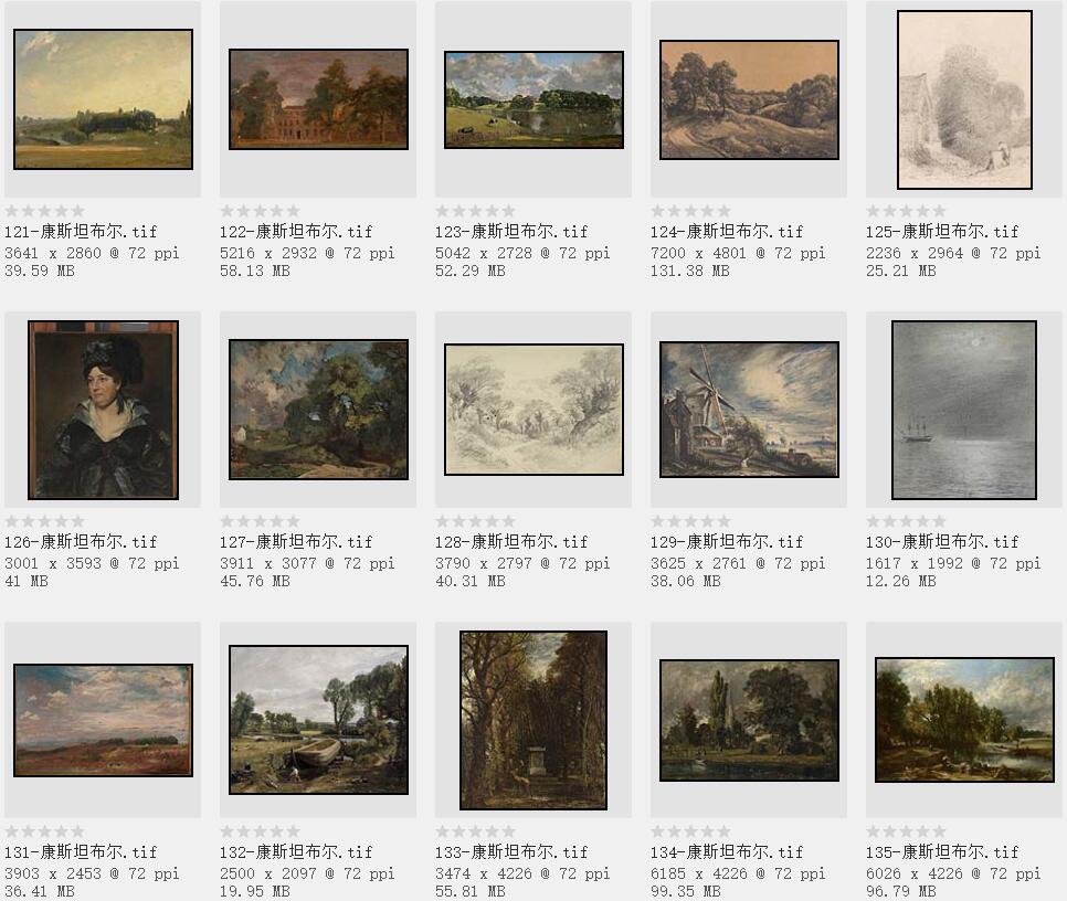 19世纪英国最伟大的风景画家：约翰·康斯坦布尔精品油画欣赏206幅