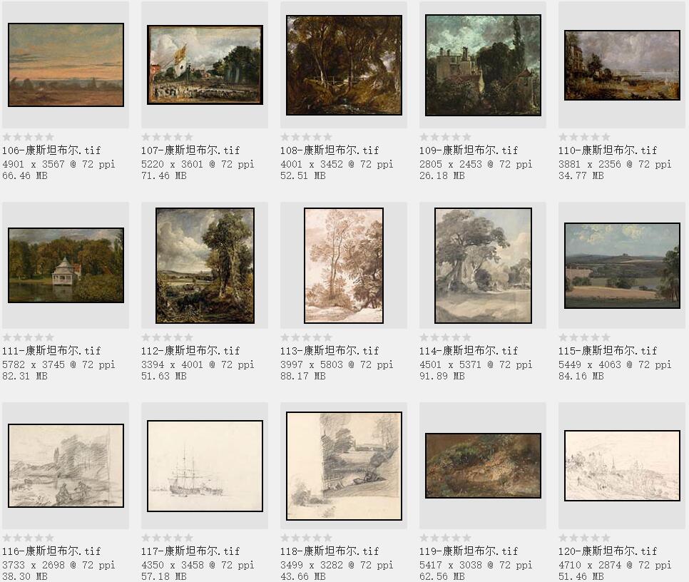 19世纪英国最伟大的风景画家：约翰·康斯坦布尔精品油画欣赏206幅