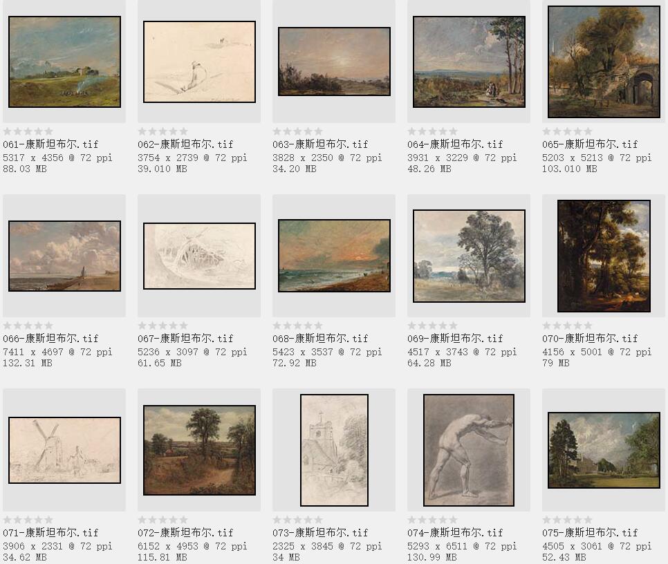 19世纪英国最伟大的风景画家：约翰·康斯坦布尔精品油画欣赏206幅