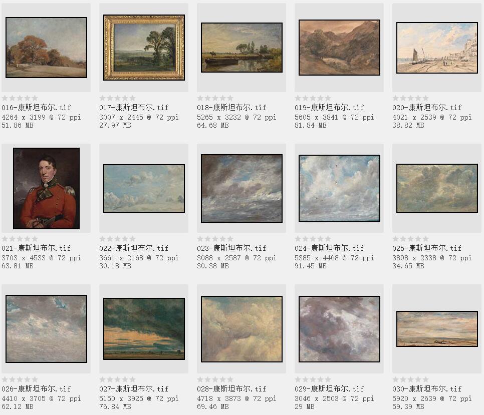 19世纪英国最伟大的风景画家：约翰·康斯坦布尔精品油画欣赏206幅