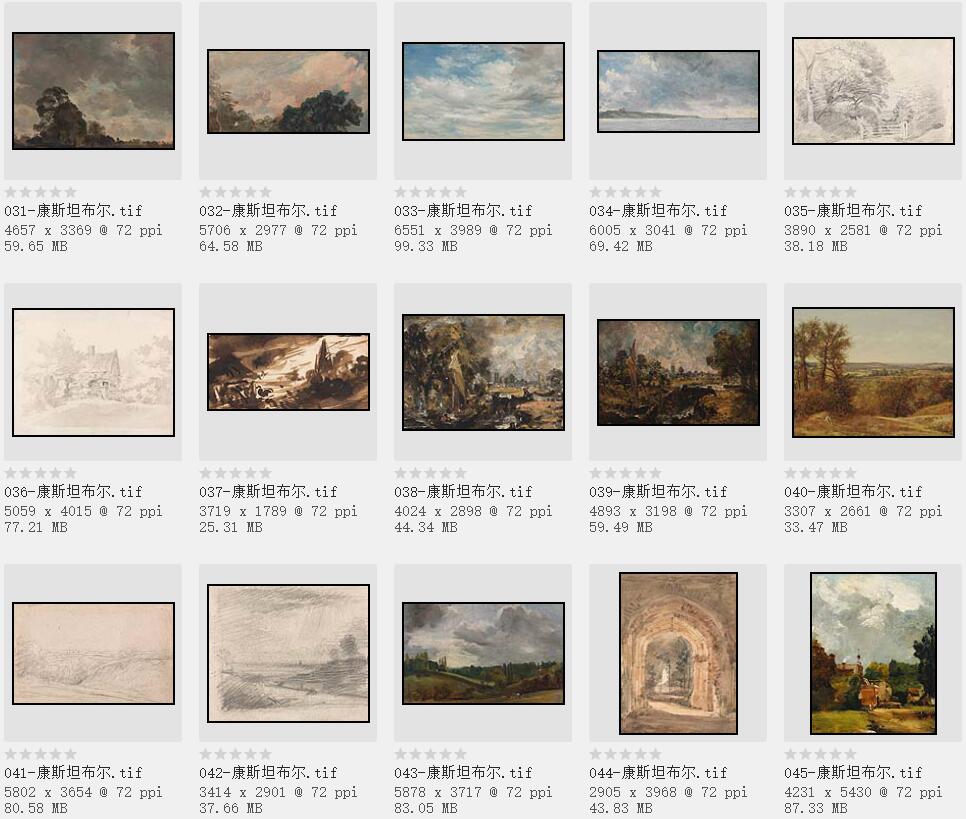 19世纪英国最伟大的风景画家：约翰·康斯坦布尔精品油画欣赏206幅