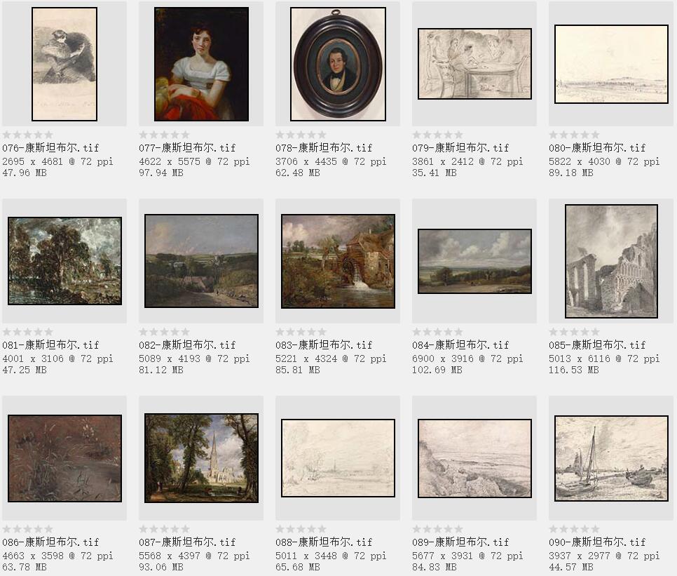 19世纪英国最伟大的风景画家：约翰·康斯坦布尔精品油画欣赏206幅