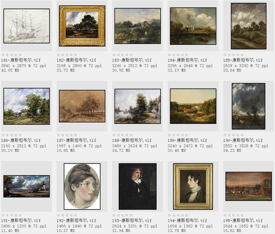 19世纪英国最伟大的风景画家：约翰·康斯坦布尔精品油画欣赏206幅