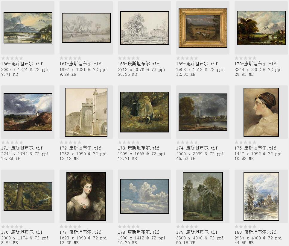 19世纪英国最伟大的风景画家：约翰·康斯坦布尔精品油画欣赏206幅