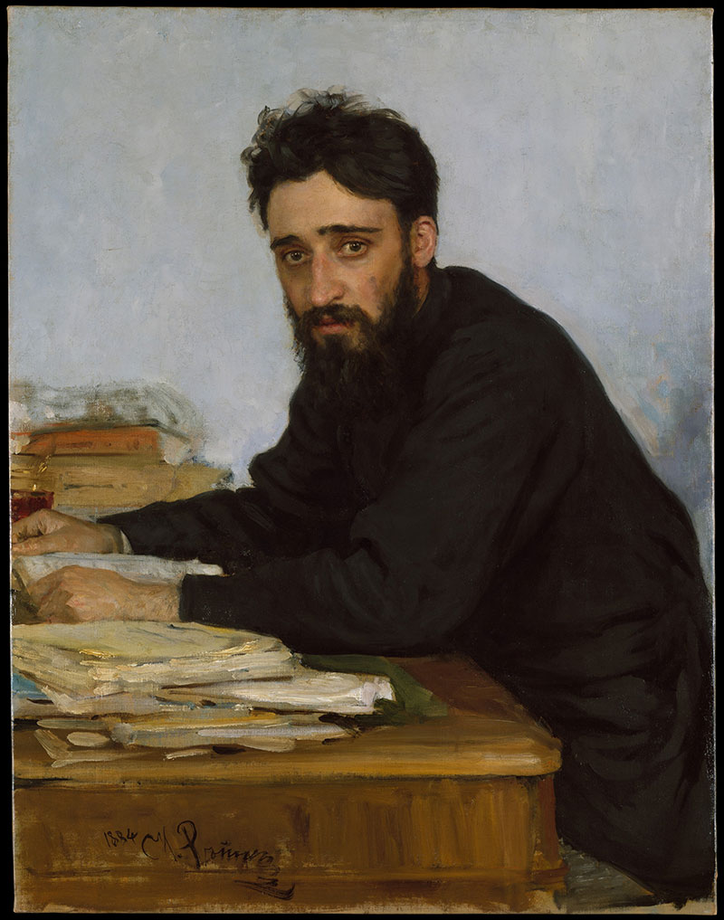 油画 | Portrait of writer Vsevolod Mikhailovich Garshin