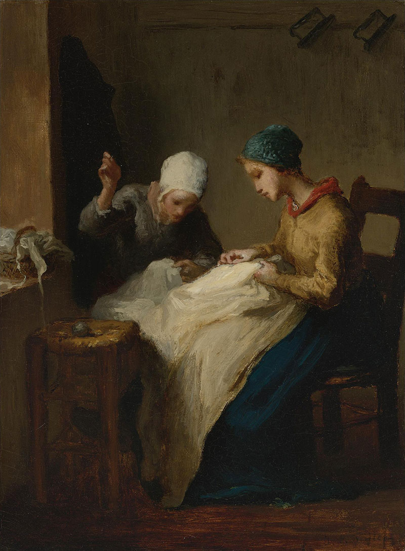 油画 | The Young Seamstress