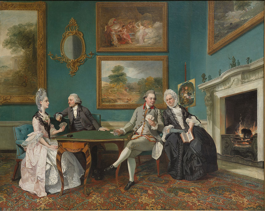 The Dutton Family in the Drawing Room of Sherborne Park, Gloucestershire