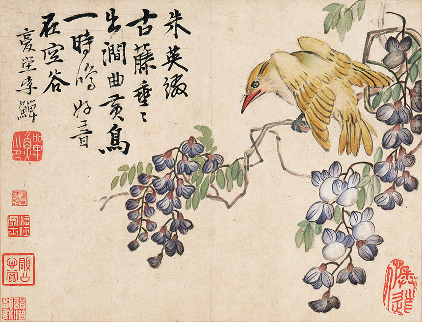 清·李鱓《花鸟册十开》