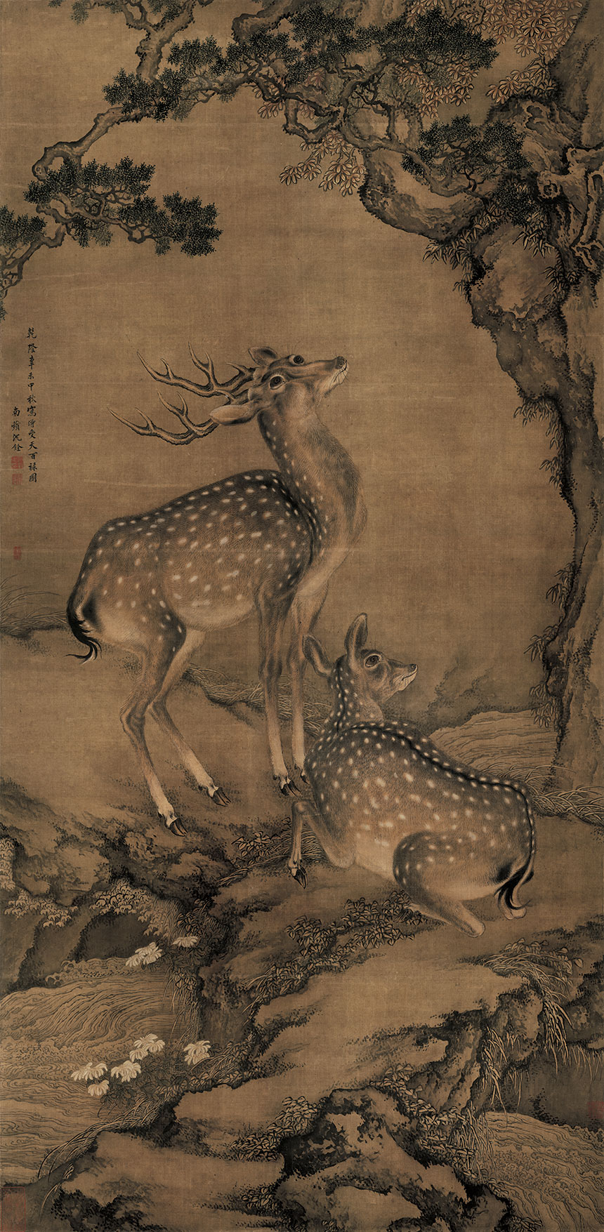 清·沈铨-受天百禄图

  绢本立轴设色 199x97.5cm 天津博物馆藏