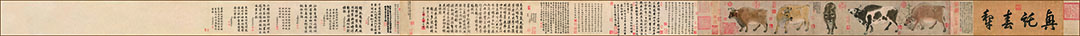 [唐] 韩滉《五牛图》

纸本 长卷 设色 20.8x139.8 厘米

故宫博物院藏